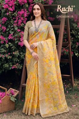 Ruchi saffron chiffon 272 online shopping surat